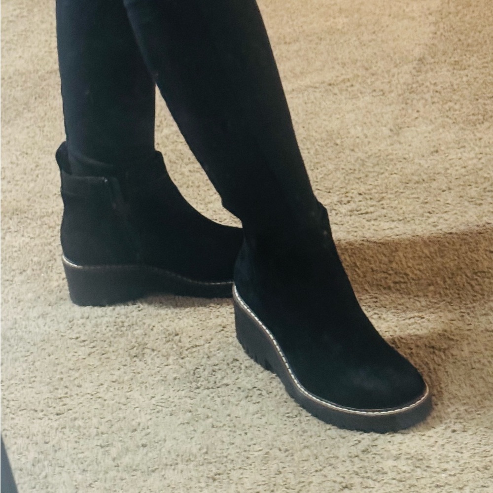 Sonoma Black Suede Ankle Boots - Picture 5 of 5